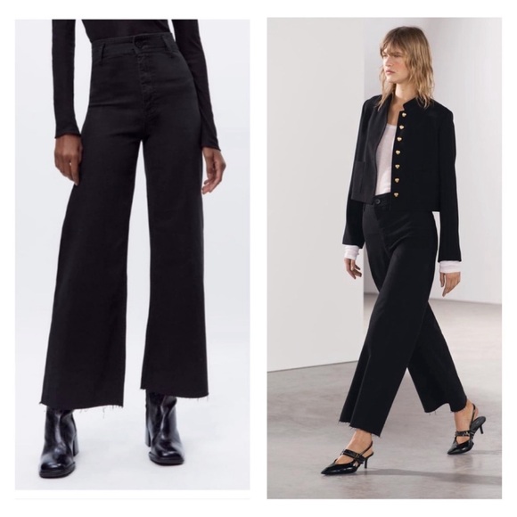 Zara Denim - ZARA BLACK THE MARINE STRAIGHT JEANS